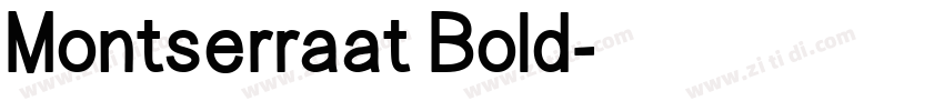 Montserraat Bold字体转换